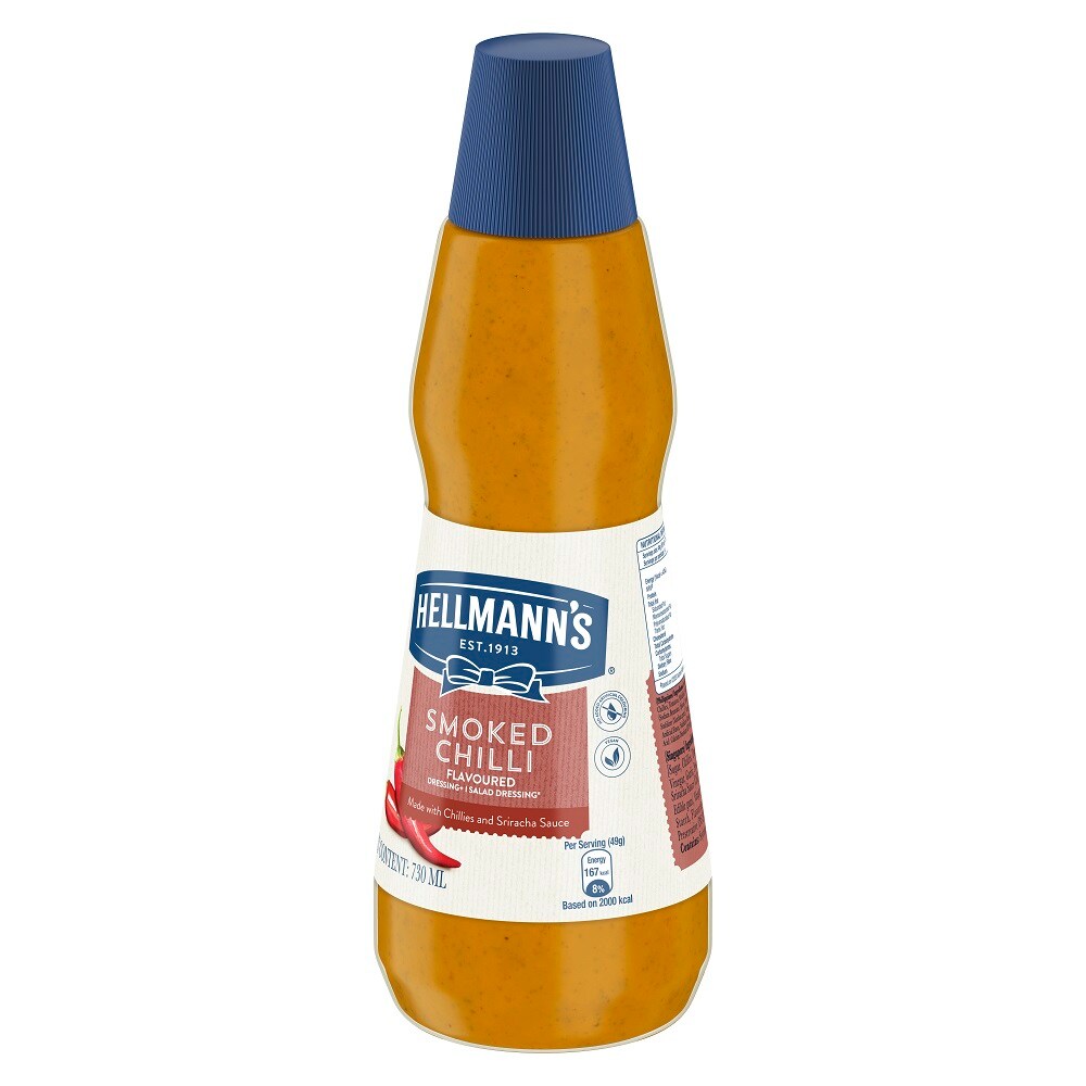 Hellmann’s Smoked Chilli Dressing - Explore exciting and unique flavours with Hellmann’s dressings.